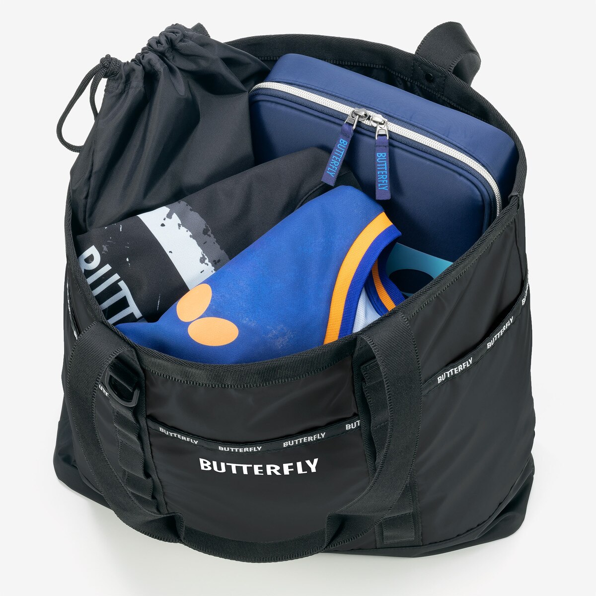 Butterfly Table Tennis Astorra Tote Bag - Black - Filled